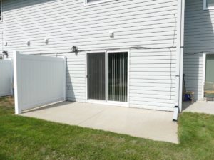 Pheasant Valley Courtyard Townhomes in Milbank, SD - Back Patio