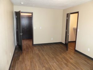 Lakota Village Townhomes in Brookings, SD - Bedroom Entry and Closet (1 Bedroom Unit)