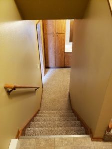 Three Oaks II Townhomes in Watertown, SD - Staircase to Downstairs
