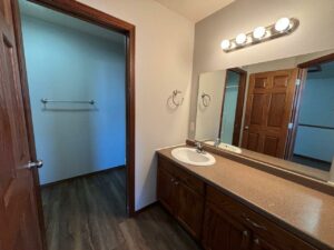 Ideal Twinhomes in Brookings, SD - Upstairs Bathroom Vanity 1 Floorplan C