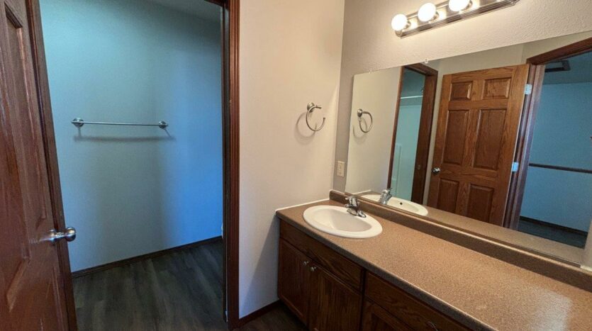 Ideal Twinhomes in Brookings, SD - Upstairs Bathroom Vanity 1 Floorplan C
