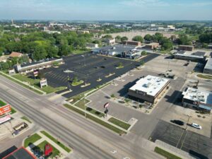 Village Square Mall in Brookings, SD - July 2023 Drone