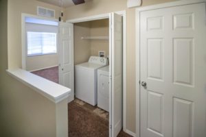 Lake Area Townhomes in Madison, SD - In Home Washer and Dryer Area