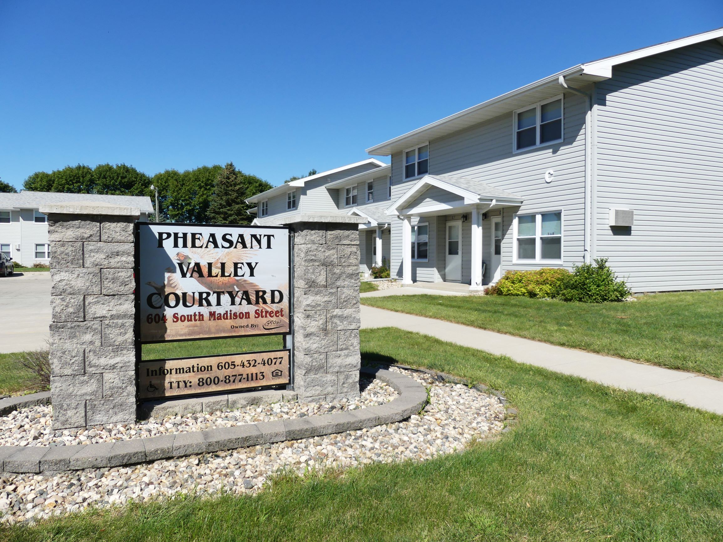 Pheasant Valley Courtyard Townhomes in Milbank SD Mills PropertyMills Property