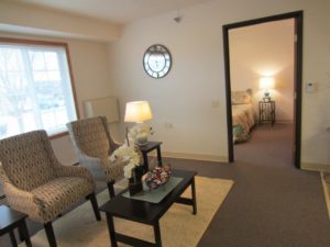 Pheasant Run Apartments in Brookings, SD - Alternative Living Room with Bedroom Entrance