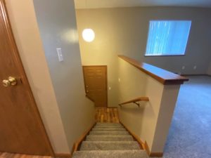 Springwood Townhomes in Watertown, SD - Upper Level Stairs