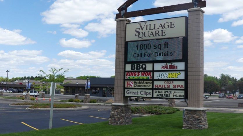 Village Square Mall in Brookings, SD - Sign