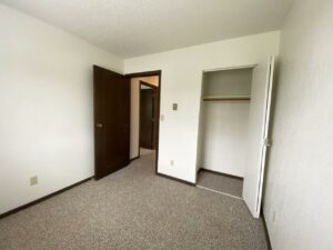Clairview Apartments in Brookings, SD - 2 Bedroom Apartment Bedroom 2 Closet