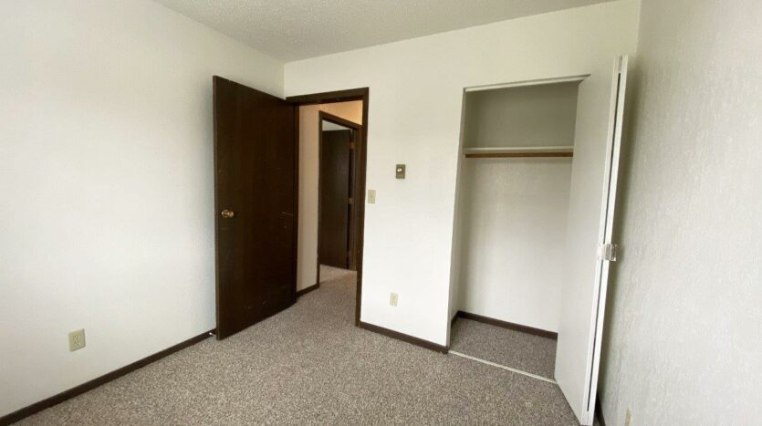 Clairview Apartments in Brookings, SD - 2 Bedroom Apartment Bedroom 2 Closet