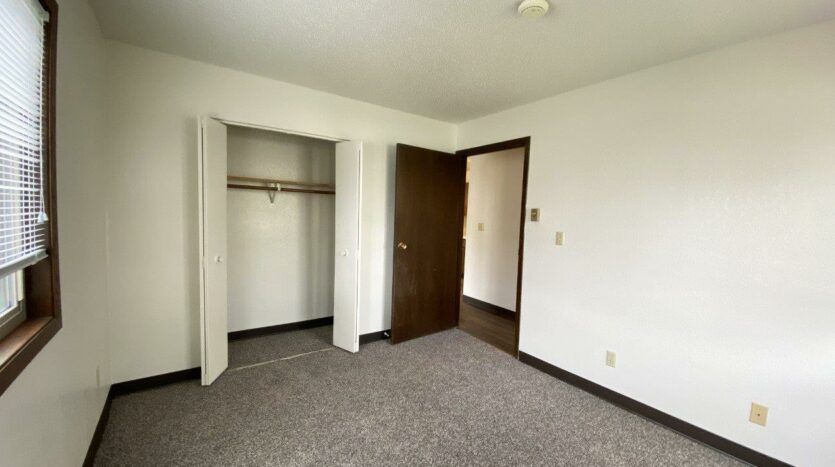 Clairview Apartments in Brookings, SD - 1 Bedroom Apartment Bedroom Closet