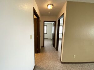 Clairview Apartments in Brookings, SD - 2 Bedroom Apartment Hallway