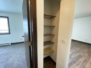 Clairview Apartments in Brookings, SD - 1 Bedroom Apartment Linen Closet
