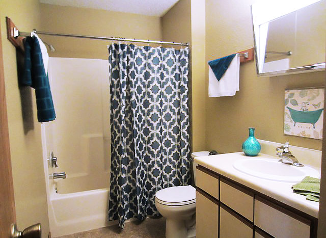 Campus View Apartments in Brookings, SD - Bathroom Space