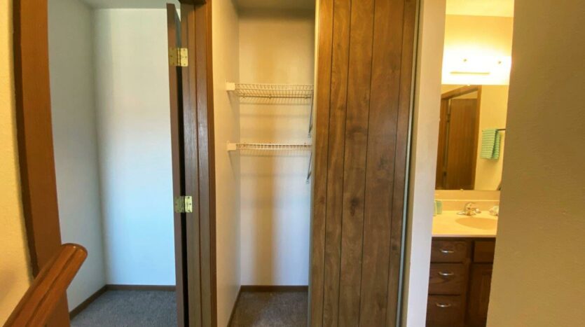 Garden Village Townhomes in Brookings, SD - Upstairs Closet