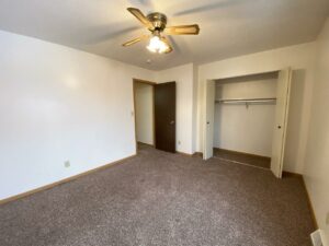 Palace Apartments & Townhomes in Mitchell, SD - 2 Bedroom Townhome Bedroom 2 Closet