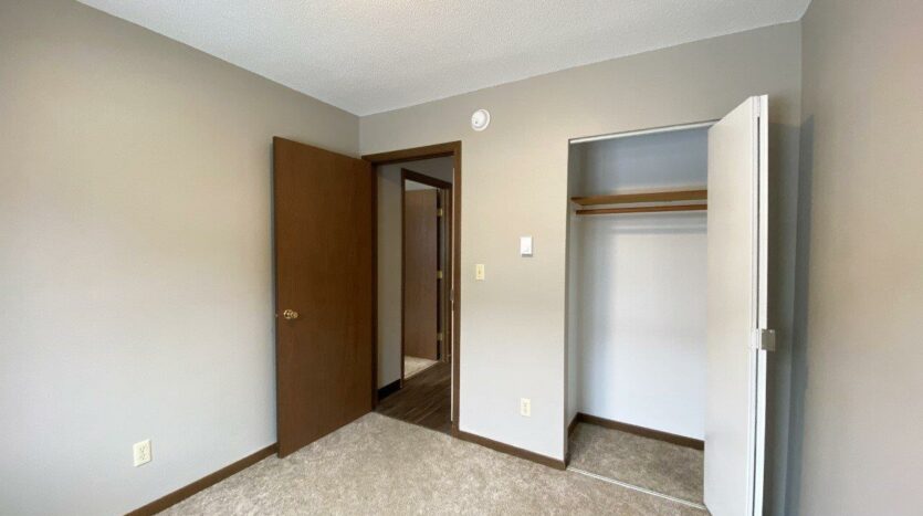 Northland Court Apartments in Mitchell, SD - 2 Bed Bedroom 2 Closet