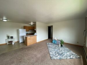 Village Pointe Apartments in Mitchell, SD - Staged Unit Living Room