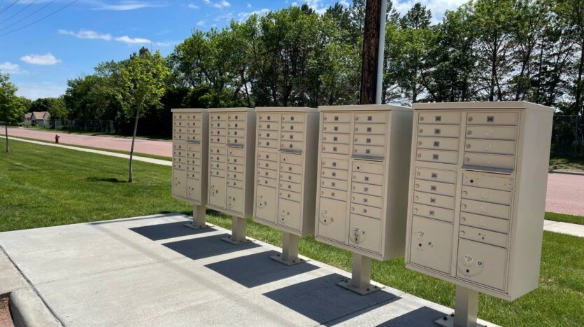 Edgerton Place Apartments in Mitchell, SD - Mail Boxes