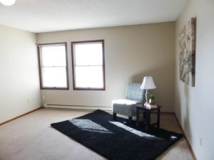 Hill Center Apartments in Salem, SD - Living Room (One Bedroom Apartment)