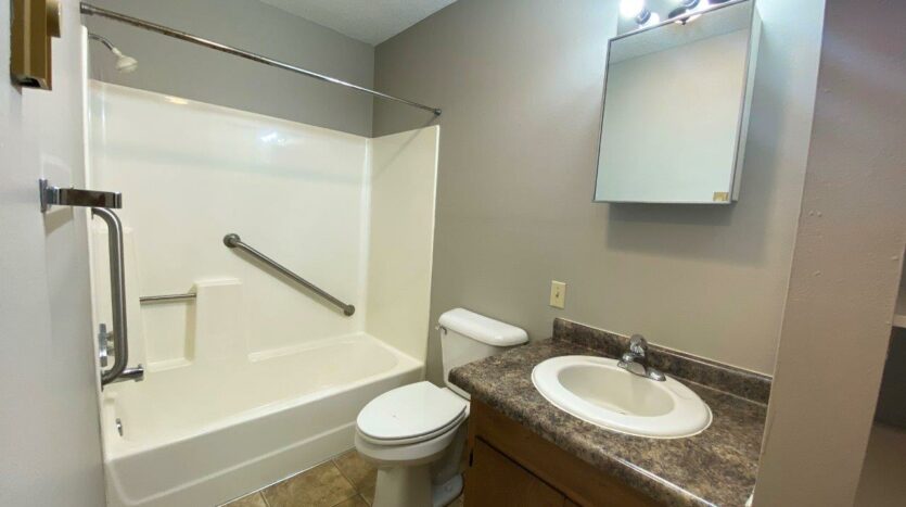 Bluestem Apartments in Canistota, SD - 1 Bedroom Apartment Bathroom