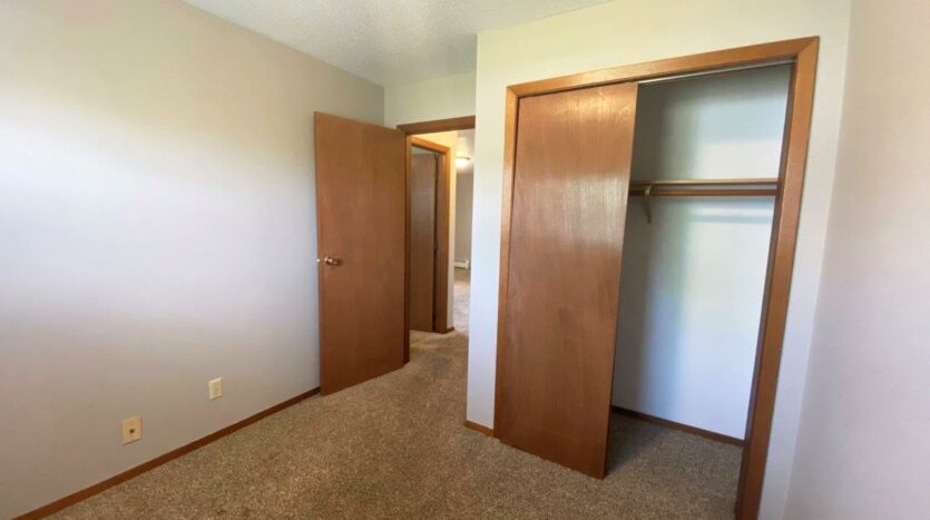 Bluestem Apartments in Canistota, SD - 2 Bedroom Apartment Bedroom 2 Closet