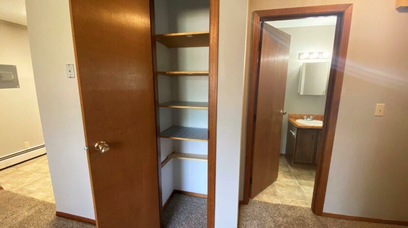 Bluestem Apartments in Canistota, SD - 2 Bedroom Apartment Linen Closet