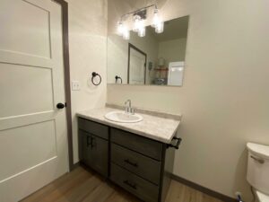 Flats on 8th in Watertown, SD - Studio Apartment Bathroom Vanity