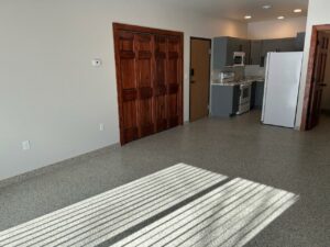201 Flats in Mitchell, SD - Unit 2 Living Room/Kitchen
