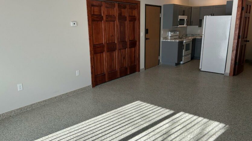 201 Flats in Mitchell, SD - Unit 2 Living Room/Kitchen