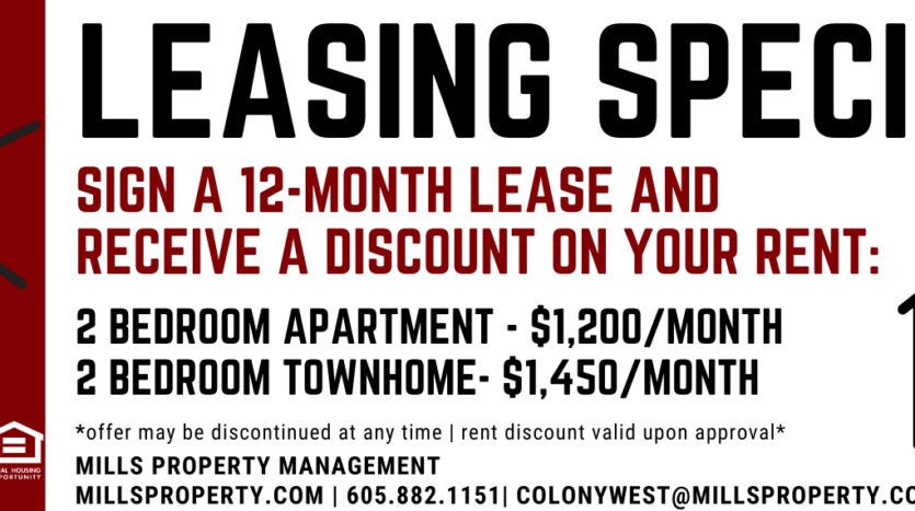 archer flats leasing special