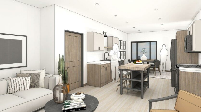 Trails Head in Brookings, SD - 1-Bedroom Townhome Perspective Rendering