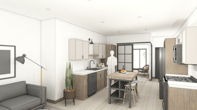 Trails Head in Brookings, SD - 2-Bedroom Townhome Perspective 2 Rendering