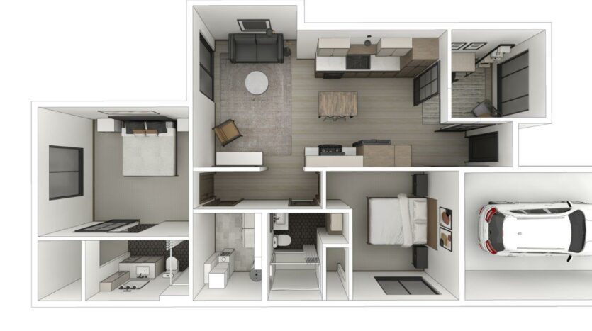 Trails Head in Brookings, SD - 2-Bedroom Townhome Floorplan