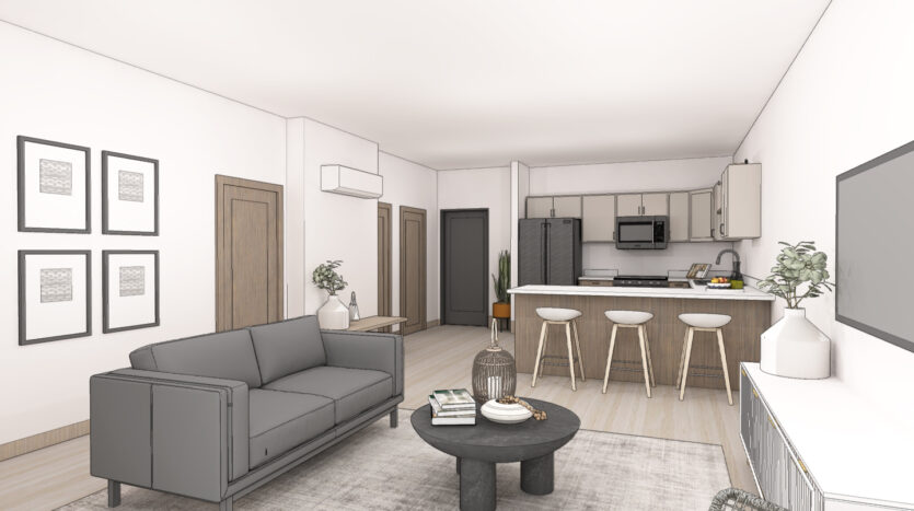 Apartments @ Trails Head in Brookings, SD - 1 Bedroom Apartment Rendering 1