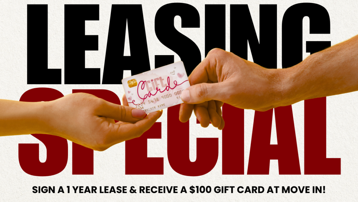 Washington Flats Leasing Special August 2026